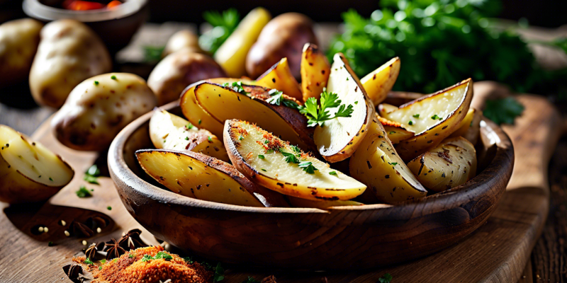 Картофельные дольки со специями: простой и вкусный рецепт для ужина