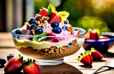 Фруктовое мороженое с орехами: летняя свежесть на вашем столе