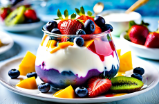 Фруктовый десерт с йогуртом: вкусно и полезно!